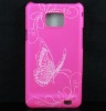 Butterfly Hard Back Case For Samsung Galaxy S2 i9100 Hot Pink