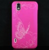Butterfly Hot Pink Hard back Case cover for LG Optimus Black P970