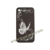 Butterfly Laser Engraved Hard Case for iPhone 4