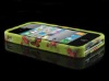 Butterfly Rubber Silicon Back Case for iPhone 4