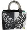 Butterfly printed girls fashion tote bags