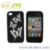 Butterfly silicone case for iphone 4