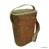 CARRIES THERMOS IN LEATHER RAWHIDE