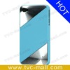 CD Grain Metal Hard Case for iPhone 4 - Blue