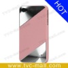 CD Grain Pink Metal Hard Case for iPhone 4