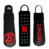 CF-Z-0024 embossed silicone zipper puller for garment