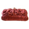 CT-EB020 2011 fashion rose satin evening bag