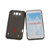 CUBIX for HTC X310e titan mobile phone TPU GEL Skin Case with red label pattern