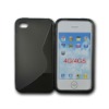 CUBIX for iPhone 4/4S mobile phone TPU GEL Skin Case with S pattern