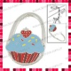 Cake Pattern Padlock Shaped Foldable Bag Hanger/Purse Hook