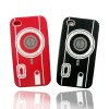 Camera design silicon case for iphone 4g/4s many colors