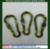 Camouflage color Gourd-shaped carabiner with screw locking