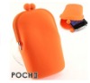 Candy color silicone phone wallet