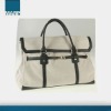 Canvas Handbag With PVC Leather
