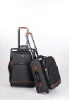 Canvas/PU leather travel trolley luggage bag