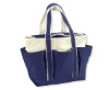 Canvas Shoulder Tote w/ Multiple Pockets