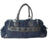 Canvas and Leather Duffle Bag