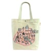 Canvas fashion bag tote bag leisure bag eco friendly orangic cotton beach shopping handle bag