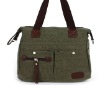 Canvas hard briefcas, canvas with PU bag