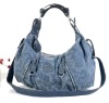 Canvas material beautiful lady handbags