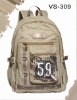 Canvas school backpack