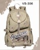 Canvas school backpack