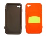 Car Design Mobile Phone Rubber Silicone Case For iPhone 4