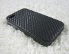 Carbon Fiber Flip Case Pouch Cover for iPhone 4