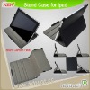 Carbon Fiber Flip Slim Leather Case for iPad 2 with Side Opening Design