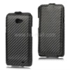 Carbon Fiber Vertical Leather Case for Samsung I9103 Galaxy R / Galaxy Z