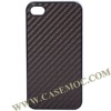 Carbon Pattern Hard Cover Case for iPhone 4 4G(Coffee)