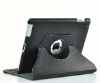 Carbon fiber design for ipad2 leather cover, smart leather cover for ipad 2