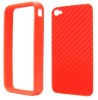 Carbon fiber sticker & bumpers for iPhone 4