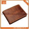 Card holder brown small leather men's coin wallet