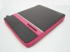 Card slots with elegant faux leather case for i pad1