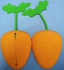 Carrot Silicone Key Pouch, Silicone Purse
