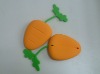 Carrot shape silicone key holder (hot sale)