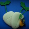 Carrot silicone key pouch