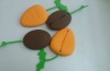 Carrot silicone key pouch