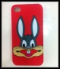 Cartoon Silicone Mobile Phone Case For iPhone 4