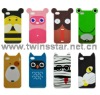 Cartoon TPU case for iphone 4 Anlimals soft case