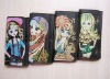 Cartoon girls screen print lady wallet/purse