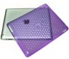 Case For iPad 2 Transparent Diamond Design Purple