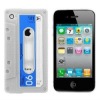 Cassette Tape Silicone Case Cover for iPhone 4 4G KSL016