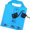 Cat Foldable shopping bag ,Eco Polyester bag (fodable shopping bag)