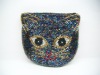 Cat Shaped Beaded Coin Purse