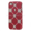 Characters Pattern Leather Hard Case for iPhone 4 4S