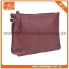 Charming cute ziplock leather clutch red lady's cosmetic bag