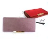 Charming fur woman clutch wallets