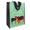 Cheap Colorful overlay laminated promotional giveaway bag nonwoven bag
